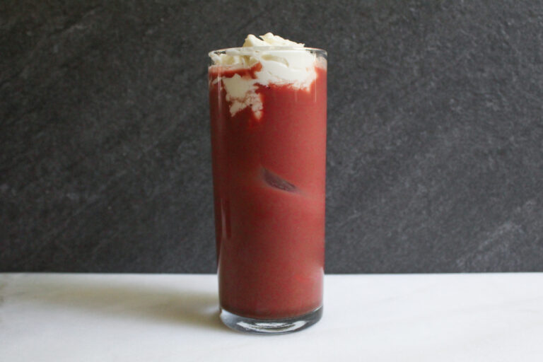 Red Gamma Gulp Cold Brew Red Velvet Cold Brew with Cream Cheese Cold Foam